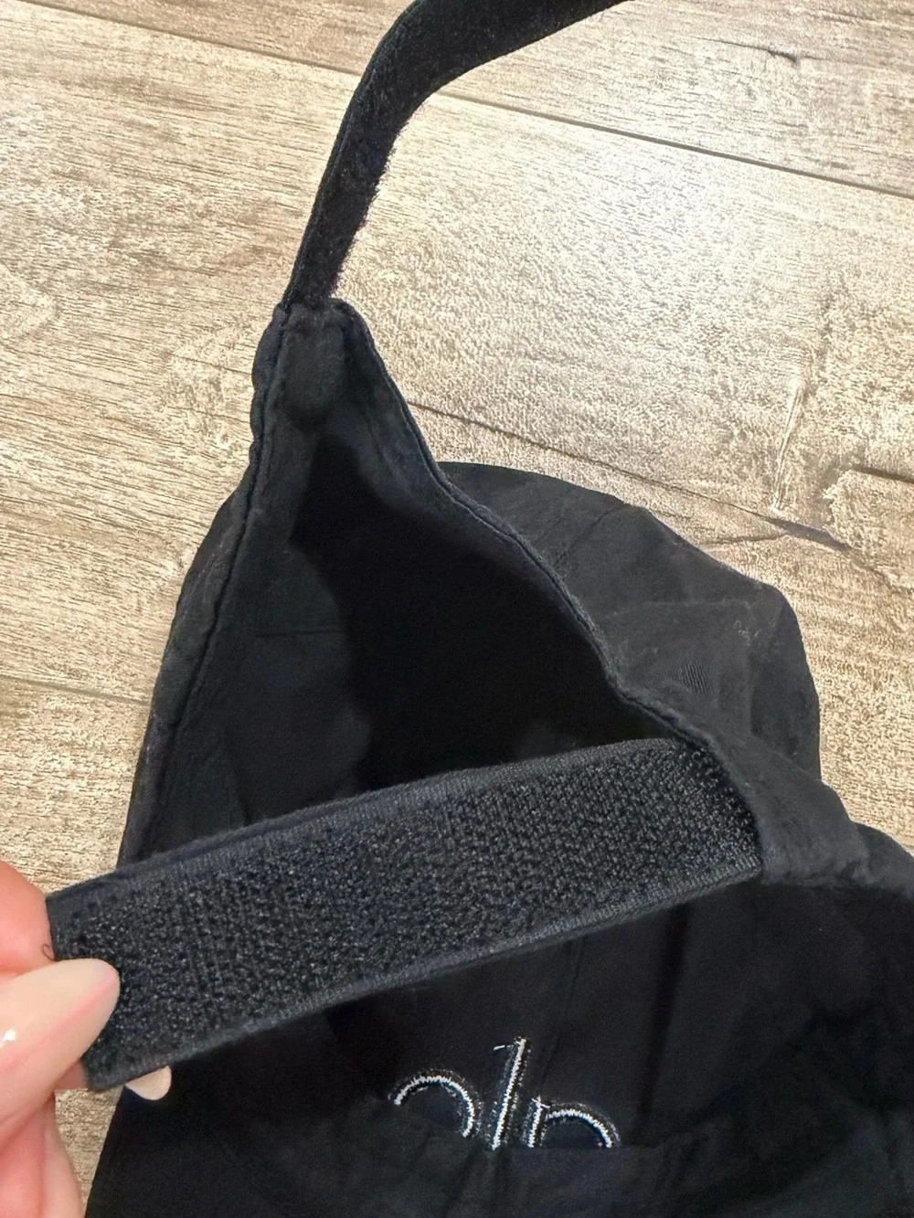 ALO Yoga Black Logo Baseball Cap